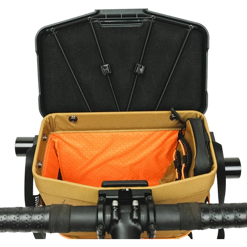 ROUTE WERKS ( ルートワークス ) フロントバッグ/ハンドルバッグ THE BIG HANDLEBAR BAG ( ビッグ ハンドルバーバッグ ) コヨーテ