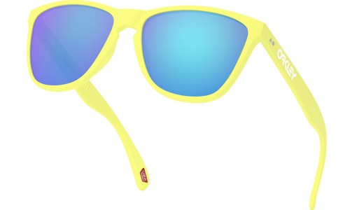 OAKLEY ( I[N[ ) TOX FROGSKINS 35th ( ASIA FIT ) ( tbOXL AWAtBbg ) Matte Neon Yellow / Prizm Sapphire