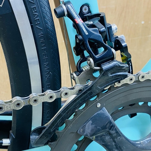 �y������ԓ����zBIANCHI ( �r�A���L ) ���[�h�o�C�N OLTRE XR4 SUPERRECORD ( �I���g�� XR4 �X�[�p�[���R�[�h ) CJ - CK16 �}�b�g/ �u���b�N�O���b�V�[ 55 (�g���ڈ�175cm�O��)