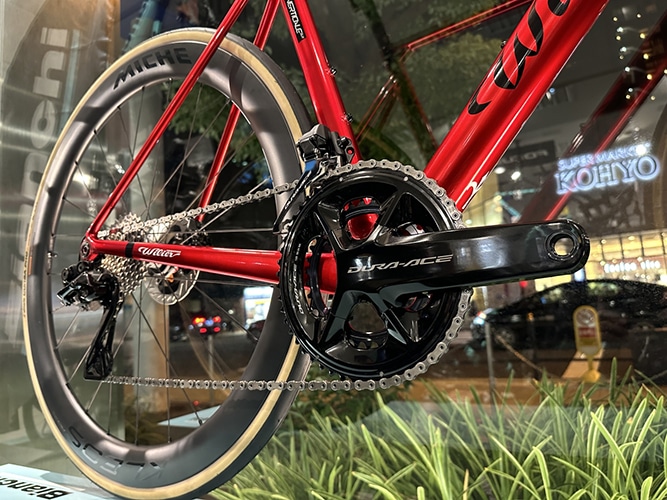 Wilier Triestina ( �E�B���G�[�� ) ���[�h�o�C�N VERTICALE SLR ������ SHIMANO DURA-ACE DISC Di2 / MICHE KLEOS RD 50 �d�l ( ���F���e�B�J�[�� �G�X�G���A�[�� ) ���F���x�b�g���b�h M ( �g���ڈ�175cm�O�� )