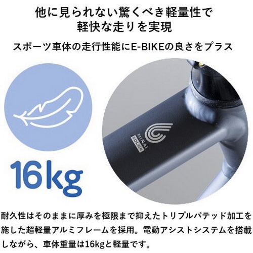 SmaChari ( スマチャリ ) 電動アシスト自転車(e-bike) RAIL ST-E 【耐パンク特別仕様車】 ( レイル エスティー イー ) マットブラック 440 ( 身長目安165-180cm前後 )