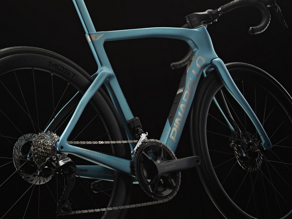 PINARELLO ( ピナレロ ) ロードバイク F5 (105 R7170系 Di2 12s/ FULCRUM R800) J222 アズーラ ルミナ 43 (身長目安155cm前後)