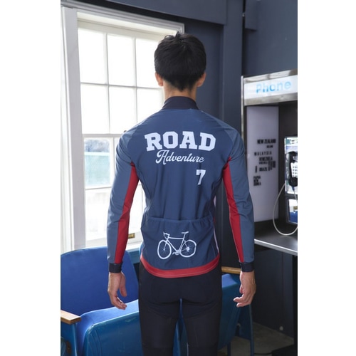 7-ITA ( セブンアイティエー ) ジャケット 【オンライン専売】 ROAD ADVENTURE WIND JACKET ( ロード アドベンチャー ウィンド ジャケット ) ネイビー/レッド S