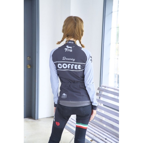 7-ITA ( セブンアイティエー ) 長袖ジャージ 【オンライン専売】 CAFE CAT LADY LS JERSEY ( カフェキャット レディース ロングスリーブジャージ ) グラファイト M レディース