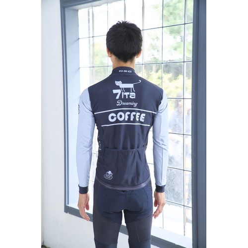 7-ITA ( セブンアイティエー ) 長袖ジャージ 【オンライン専売】 CAFE CAT LS JERSEY ( カフェキャット ロングスリーブジャージ ) グラファイト M