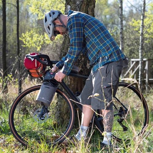 RIXEN KAUL ( リクセンカウル ) パニア・サイドバッグ FR812/バイクパック フォーク ウォータープルーフ グレー 4L