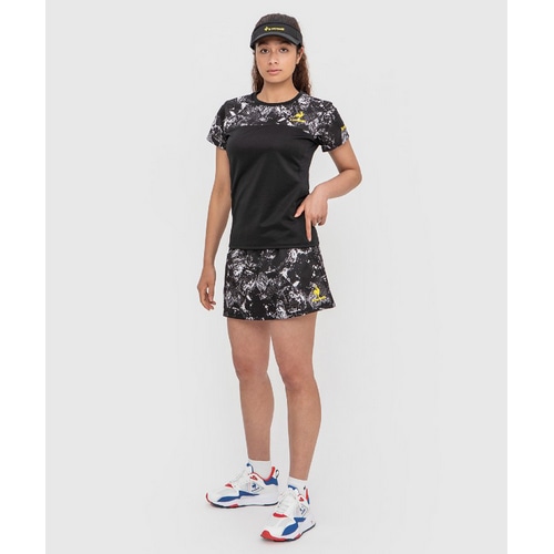 Le coq sportif ( ルコックスポルティフ ) スカート NEWCOSMOS GRA SKORT ( ニューコスモス グラフィックスコート ) ブラック L レディース