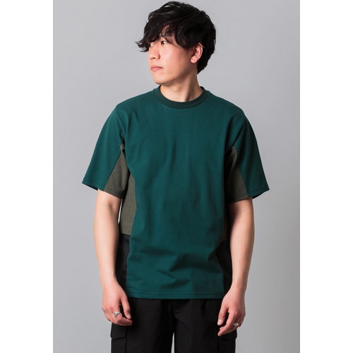 Nari-Furi ( ナリフリ ) Ｔシャツ・カジュアルウェア マルチテックサイドベンチレーションTシャツ D.グリーン M