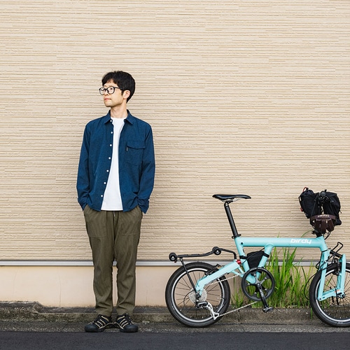 rin project ( リンプロジェクト ) カジュアルパンツ BIKE and PANTS LONG ( バイク アンド パンツ ロング ) オリーブ S-M