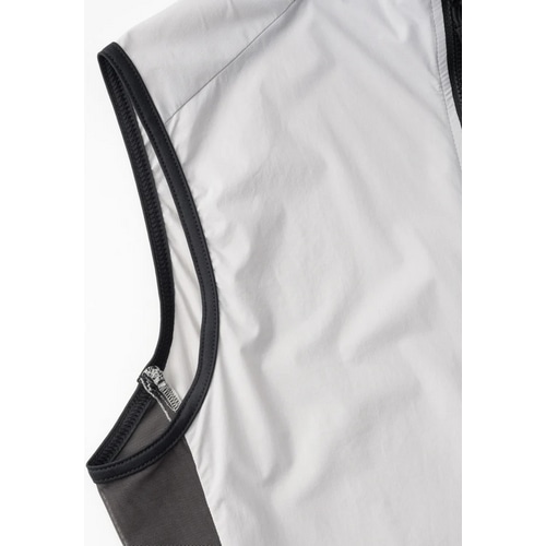 KAPELMUUR ( カペルミュール ) ベスト・ジレ ストレッチウインドベスト リップストップ バックポケット付き グレー M