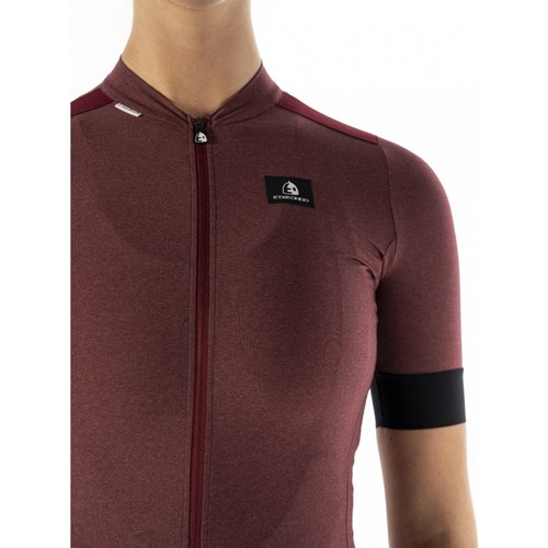 ETXE-ONDO ( エチェオンド ) 半袖ジャージ WOMEN ONDARA S/S JERSEY ( ウィメンズ オンダラ ショートスリーブジャージ ) マルーン XS レディース