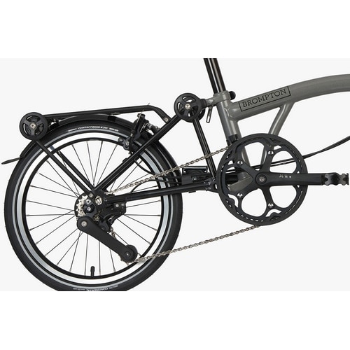 BROMPTON ( ブロンプトン ) 折りたたみ自転車 P Line Low ( P ライン ロー ) S4R リアキャリア付 ストーム グレー  メタリック YSオリジナル輪行バッグプレゼント