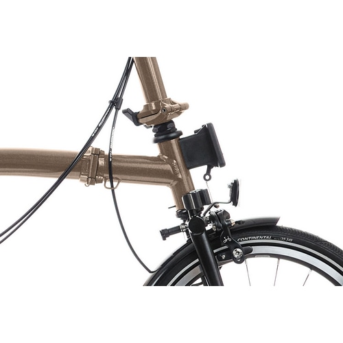 BROMPTON ( ブロンプトン ) 折りたたみ自転車 P LINE EXPLORE LOW ( Pライン エクスプローラー ロウ ) リアキャリア付き SLR 12S ブロンズスカイ ( 適正身長145-185cm前後 )