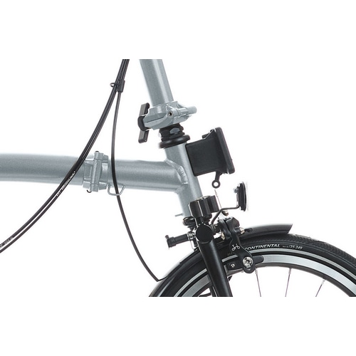 BROMPTON ( ブロンプトン ) 折りたたみ自転車 P LINE EXPLORE MID ( Pライン エクスプローラー ミッド ) リアキャリア付き MLR 12S ルナーアイス ( 適正身長145-185cm前後 )