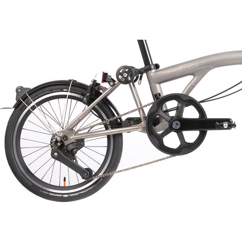 BROMPTON ( ブロンプトン ) 折りたたみ自転車 T LINE URBAN MID M4L ( T ライン アーバン ミッド M4L ) ブラック/ブラステッドチタニウム ワンサイズ ( 適正身長145-185cm前後 )