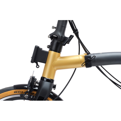 BROMPTON ( ブロンプトン ) 折りたたみ自転車 T LINE URBAN LOW ( Tライン アーバン ロウ ) S4L Ceratech BLACK AND GOLD ( セラテック ブラック アンド ゴールド ) (身長目安145-185cm前後)