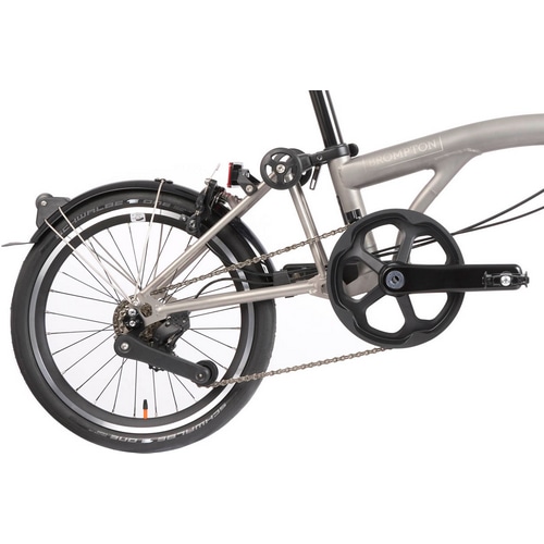 BROMPTON ( �u�����v�g�� ) �܂肽���ݎ��]�� T LINE URBAN LOW S4L ( T ���C�� �A�[�o�� ���[ S4L ) �u���b�N/�u���X�e�b�h�`�^�j�E�� �����T�C�Y ( �K���g��145-185cm�O�� )