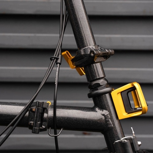 BROMPTON ( ブロンプトン ) フレーム小物・リアディレイラーハンガー FORGED FRONT CARRIER BLOCK ( フォージド フロントキャリアブロック ) ゴールド