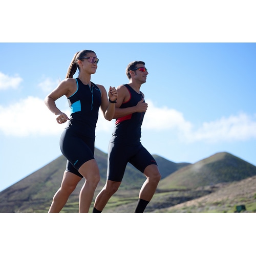 ZONE3 ( ゾーンスリー ) トライアスロンウェア WOMEN’S ACTIVATE TRI SHORTS ( ウィメンズ アクティベート トライショーツ ) ブラック/ターコイズ XS レディース