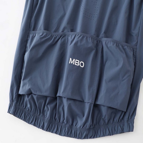 MBO ( �G���r�[�I�[ ) �x�X�g�E�W�� V125 MEN'S PREMIUM LIGHTWEIGHT WIND VEST ( �����Y �v���~�A�� ���C�g�E�F�C�g �E�B���h �x�X�g ) �X�`�[�� �u���[ M
