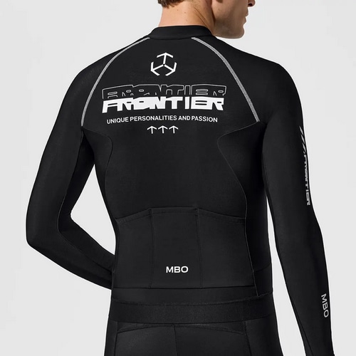 MBO ( エムビーオー ) 長袖ジャージ C362 MEN'S LONG SLEEVE THERMAL JERSEY CARVICO ( メンズ ロングスリーブ サーマル ジャージ カルヴィコ ) ブラックナイト S