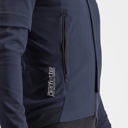 CASTELLI ( �J�X�e�� ) �W���P�b�g PERFETTO ROS2 CONVERTIBLE JACKET 414�T�r���u���[/�V���o�[�O���[ M