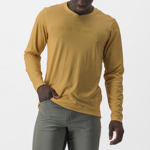 T-Shirt Tecnica CASTELLI Trail Tech LS Per Uomo - Maglia Ciclismo A Maniche Lunghe, Vestibilità Comoda, Per Ogni Avventura In Bici