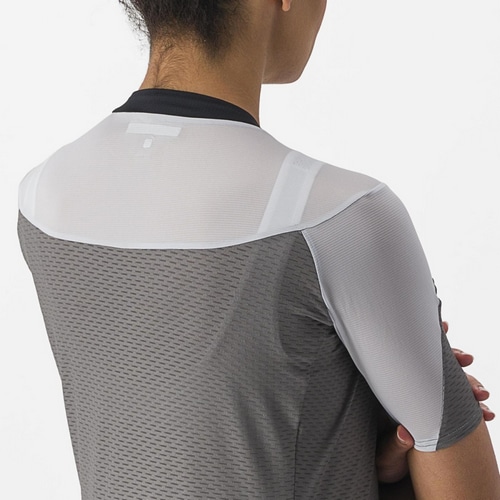 CASTELLI ( カステリ ) 半袖ジャージ GRADIENT COLOR BLOCK JERSEY ( グラディエント カラー ブロック ジャージ ) 125 ガンメタル グレー / シルバー グレー S レディース