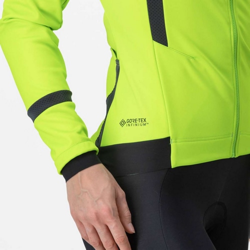 CASTELLI ( カステリ ) ジャケット DINAMICA 2 JACKET ( ディナミカ 2 ジャケット ) エレクトリックライム/ブラックリフレックス XS レディース