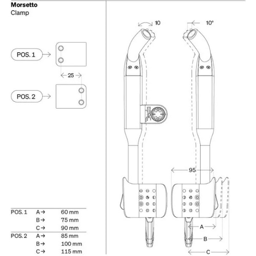 DEDA ( デダ ) TTバイク用ハンドルバー(DHハンドルバー) FAST PRO EXTENSION SET ( ファストプロ エクステンションセット ) ※ 互換性のある Dedaハンドルバーをご確認ください
