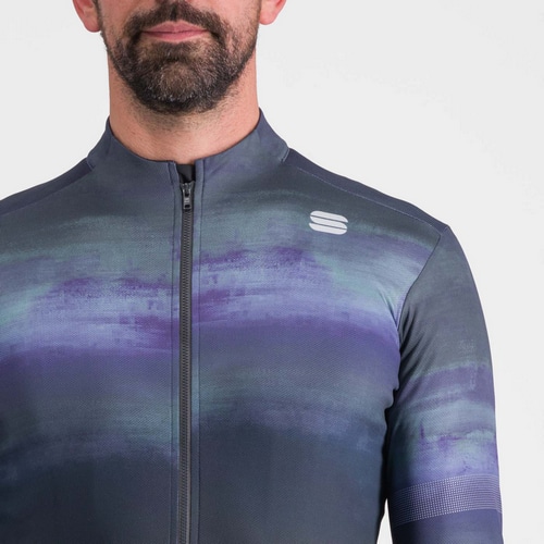 SPORTFUL ( スポルトフル ) 長袖ジャージ FLOW SUPERGIARA THERMAL JERSEY ( フロー スーパーギアラ  サーマル ジャージ ) ギャラクシーブルーブラック L