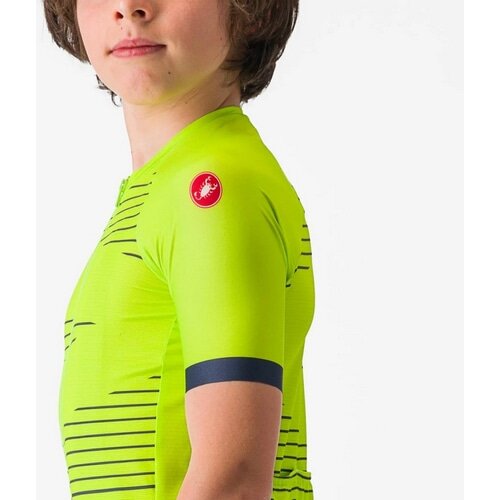 CASTELLI ( �J�X�e�� ) �����W���[�W AERO KID JERSEY ( �G�A�� �L�b�Y �W���[�W ) �G���N�g���b�N���C��/�x���W�����u���[ 6A