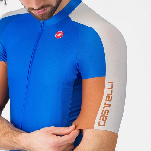 CASTELLI ( �J�X�e�� ) �����W���[�W ENTRATA 6 JERSEY ( �G���g���[�^ 6 �W���[�W ) �A�b�Y�[���C�^���A/�V���o�[ �O���[/MOC M