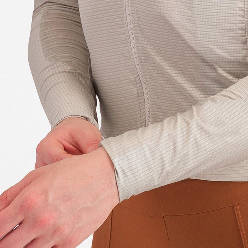 CASTELLI ( カステリ ) 長袖ジャージ ESPRESSO W LONG SLEEVE JERSEY ( エスプレッソ ウィメンズ ロングスリーブジャージ ) シルバームーン/ダークグレー S レディース