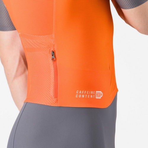 CASTELLI ( �J�X�e�� ) �����s�[�X�W���[�W SATURDAY MORNING SKINSUIT ( �T�^�f�[ ���[�j���O �X�L���X�[�c ) �u�����A���g�I�����W/�r�r�b�h�I�����W M