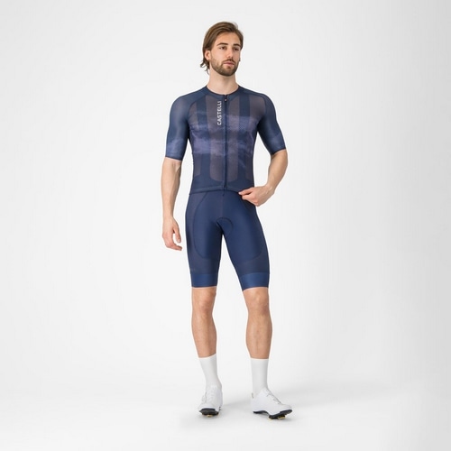 CASTELLI ( カステリ ) 半袖ジャージ CLIMBER'S A/C JERSEY ( クライマーズ A/C ジャージ ) ベルジャンブルー/ウィンタースカイ S