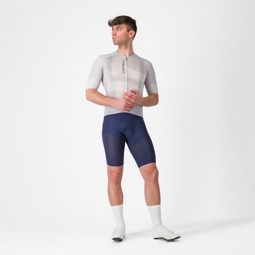CASTELLI ( カステリ ) 半袖ジャージ CLIMBER'S A/C JERSEY ( クライマーズ A/C ジャージ ) シルバーグレー/スモーキーグレー M