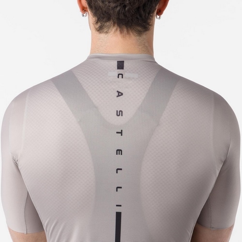 CASTELLI ( �J�X�e�� ) �����W���[�W DRITTONE LOGO JERSEY ( �h���b�g�[�l ���S �W���[�W ) �N���C/�x���W�����u���[ L