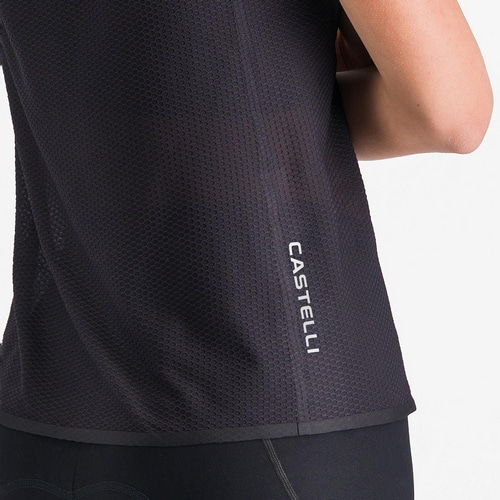 CASTELLI ( カステリ ) Tシャツ・カジュアルウェア COMFORT TRAVEL MESH TOP ( コンフォート トラベル メッシュ トップ ) ブラック S レディース