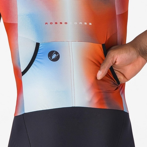 CASTELLI ( �J�X�e�� ) �g���C�X�[�c FREE SANREMO 3 SUIT SLEEVELESS ( �t���[ �T������ 3 �X�[�c �X���[�u���X ) �p�v���J/�E�B���^�[�X�J�C-�u���b�N M