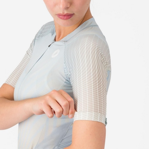 CASTELLI ( カステリ ) トライスーツ FREE SANREMO 3 W SUIT SHORT SLEEVE ( フリー サンレモ 3 ウィメンズ スーツ ショートスリーブ ) ウィンタースカイ/シルバームーン-スモーキーグレー S レディース