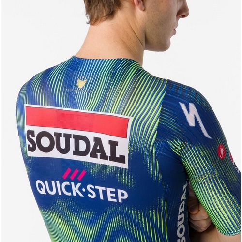 CASTELLI ( カステリ ) 半袖ジャージ AERO RACE 8S JERSEY ( エアロ レース 8S ジャージ ) ブルー/エレクトリックライム M