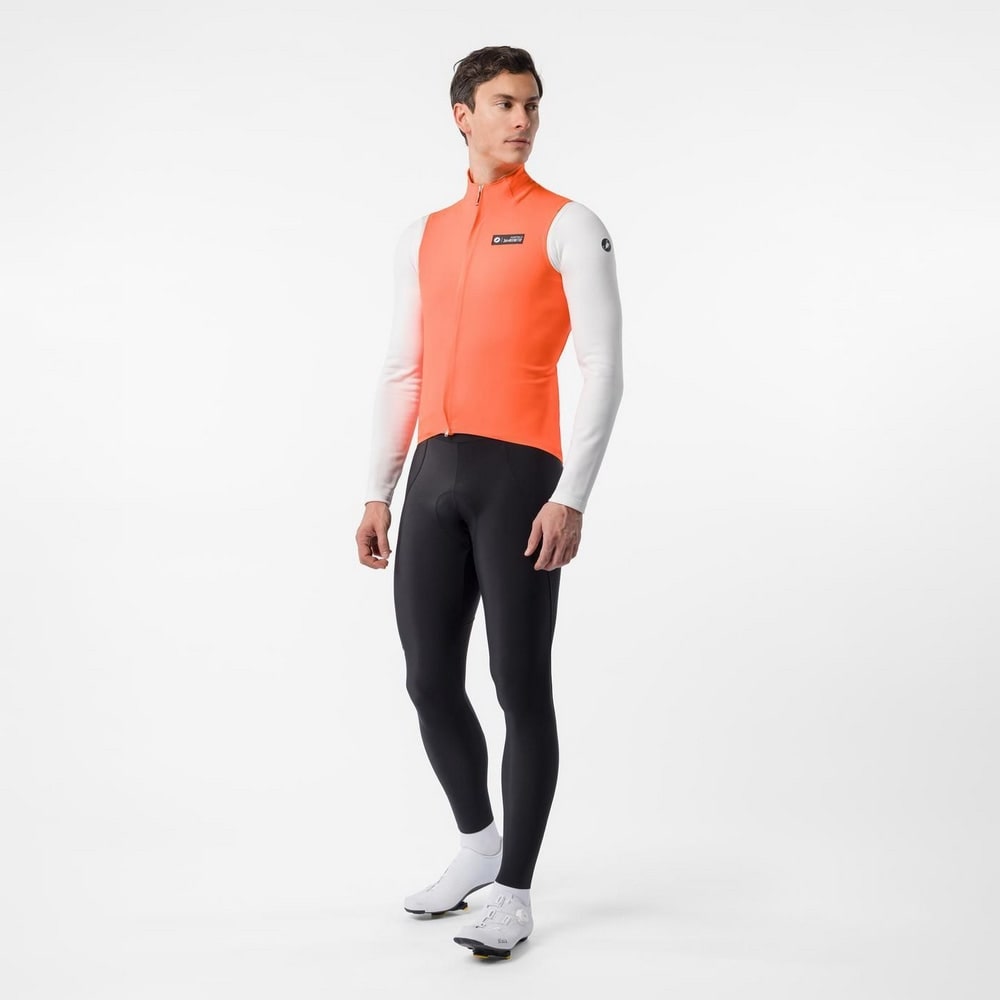 CASTELLI ( カステリ ) ベスト・ジレ PERFETTO 2 VEST ( ペルフェット 2 ベスト ) ブリリアントオレンジ L