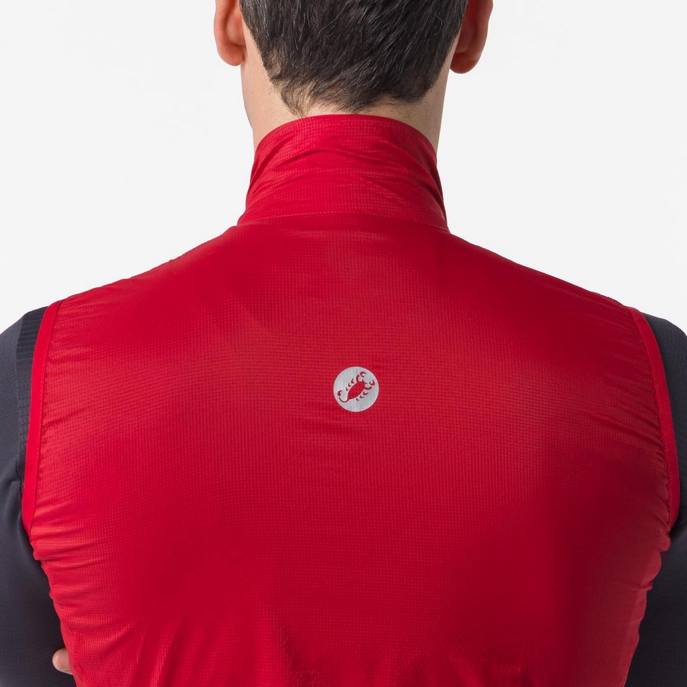 CASTELLI ( カステリ ) ベスト・ジレ TRANSITION AIR VEST ( トランジション エア ベスト ) リッチレッド M