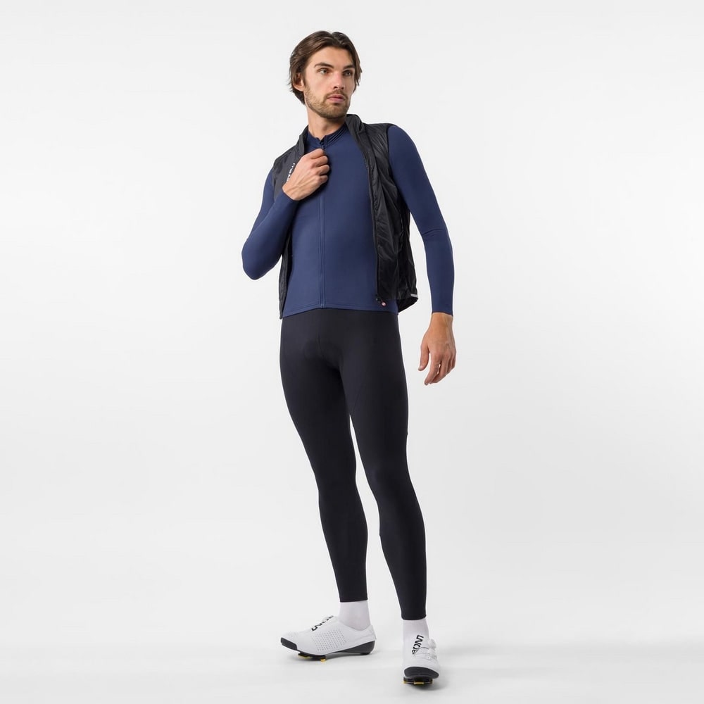 CASTELLI ( カステリ ) 長袖ジャージ THERMOWOVEN LS JERSEY ( サーモウーブン LS ジャージ ) ベルジャンブルー M