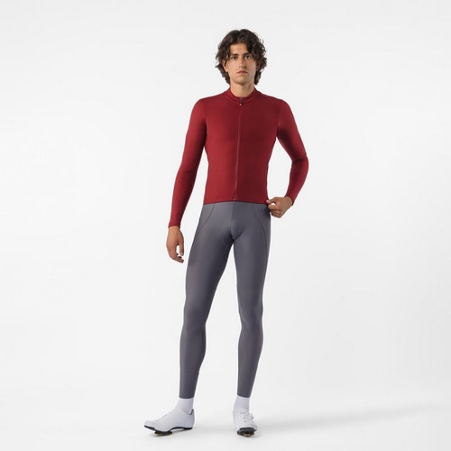 CASTELLI ( カステリ ) 長袖ジャージ ESPRESSO THERMAL 2 JERSEY ( エスプレッソ サーマル 2 ジャージ ) ガーネット M