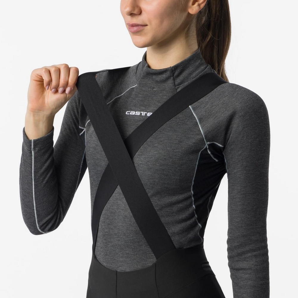 CASTELLI ( カステリ ) ビブタイツ SORPASSO PRO W DT BIBTIGHT ( ソルパッソ プロ W DT ビブタイツ ) ブラック S レディース
