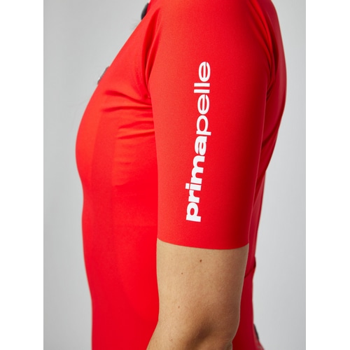 PISSEI ( ピセイ ) 半袖ジャージ WOMAN'S PRIMAPELLE SHORT SLEEVE JERSEY ( ウィメンズ プリマペレ ショートスリーブジャージ ) レッド XXS レディース