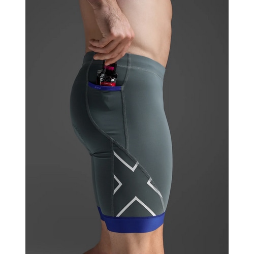 2XU ( ツータイムズユー ) トライスーツ CORE TRI 8INCH SHORT ( コア トライ 8インチ ショーツ ) アズーレブルー/ミッドナイト L