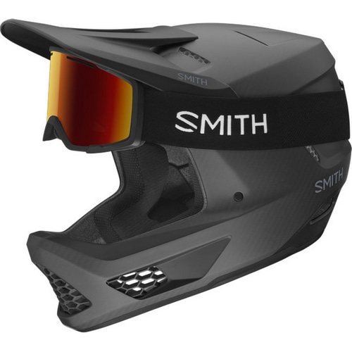 SMITH ( スミス ) フルフェイスヘルメット HARDLINE CARBON ( ハードライン カーボン ) マットブラックカーボン M ( 55-59cm )